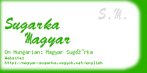 sugarka magyar business card